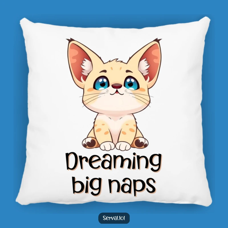 Funny Serval Sky Gazer Pillow: Cozy Comfort with a Touch of Wonder