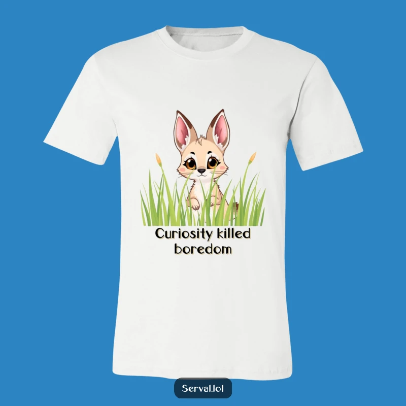 Funny Serval Peek T-Shirt: Wear Your Curious Spirit with Style
