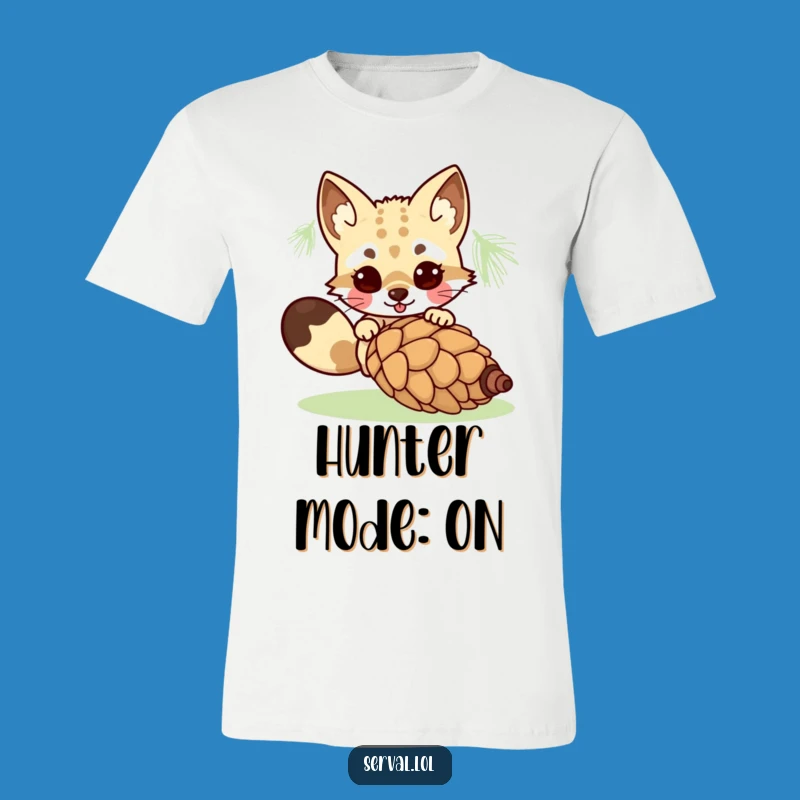 Funny Serval Pouncing T-Shirt: Wearable Humor for Playful Souls and Wild Hearts