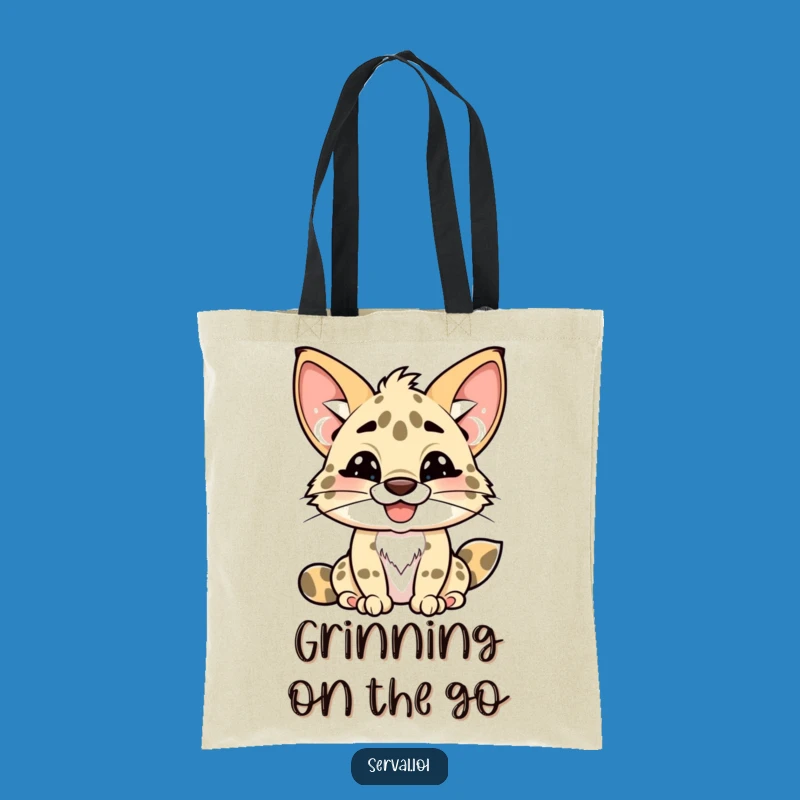 Funny Kawaii Serval Tote Bag: Carry Your Mischief in Style